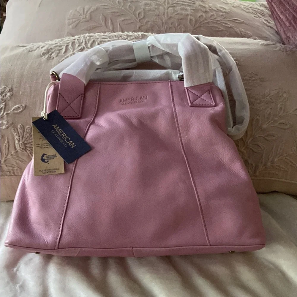 American Leather Co. Pink Shoulder Bag NWOT